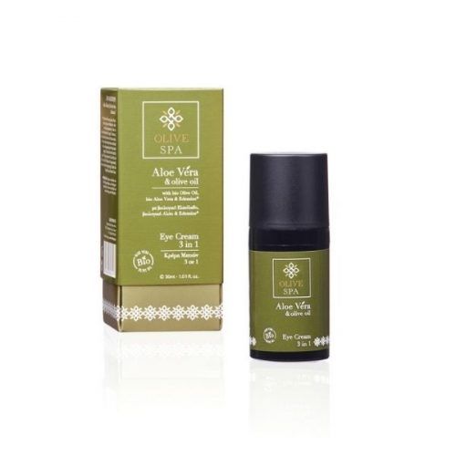 Crema contorno occhi 3 in 1 con olio di oliva bio