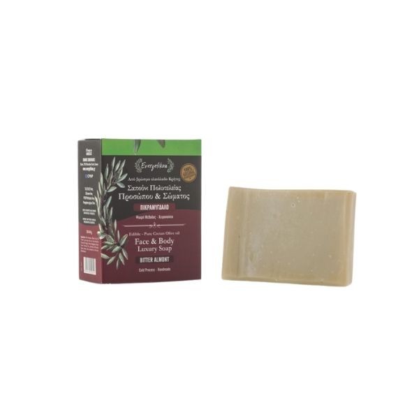 Sapone artigianale all'olio d'oliva e mandorla amara - 140gr Sapone artigianale all'olio d'oliva e mandorla amara
