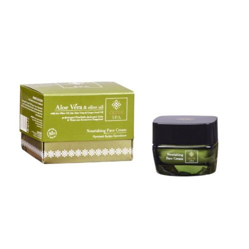 Crema viso nutriente con olio d'oliva bio e aloe vera bio - 100ml
