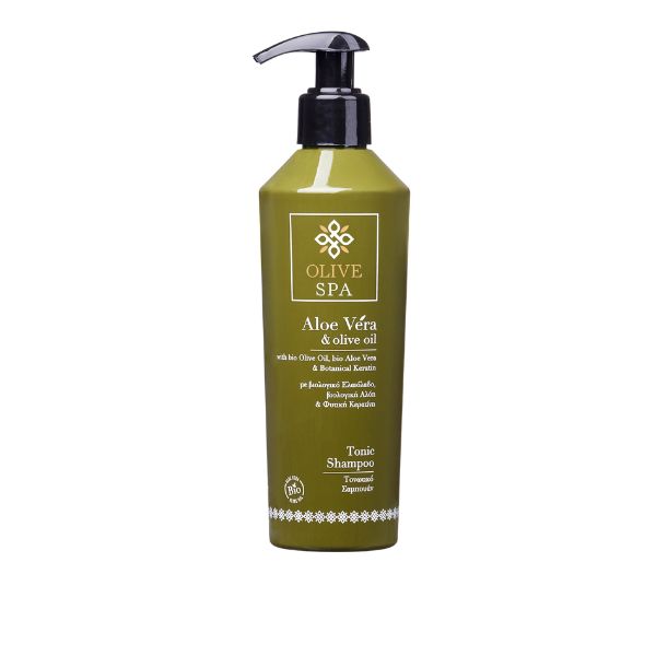 Shampoo tonificante con olio d'oliva e aloe vera biologici - 250ml Shampoo tonificante con olio d'oliva e aloe vera biologici - 250ml
